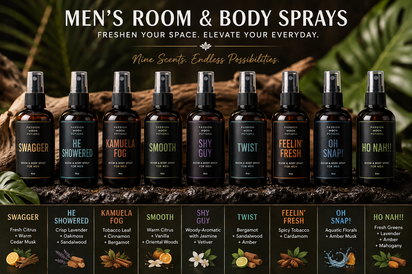 🌊 Men's Room & Body Spray