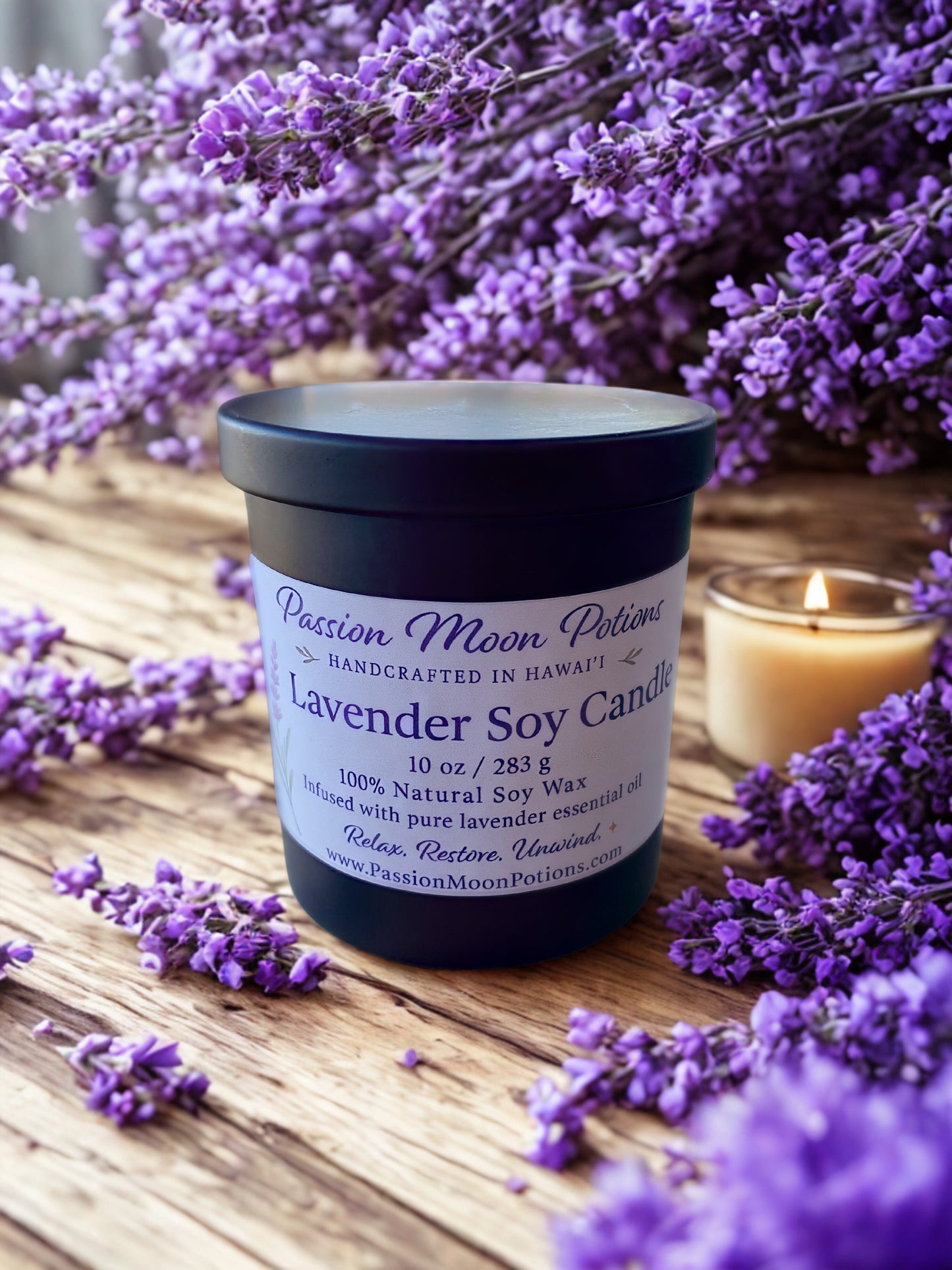 10 oz Soy Candle — Handcrafted, Clean-Burning Scented Candle | Passion Moon Potions