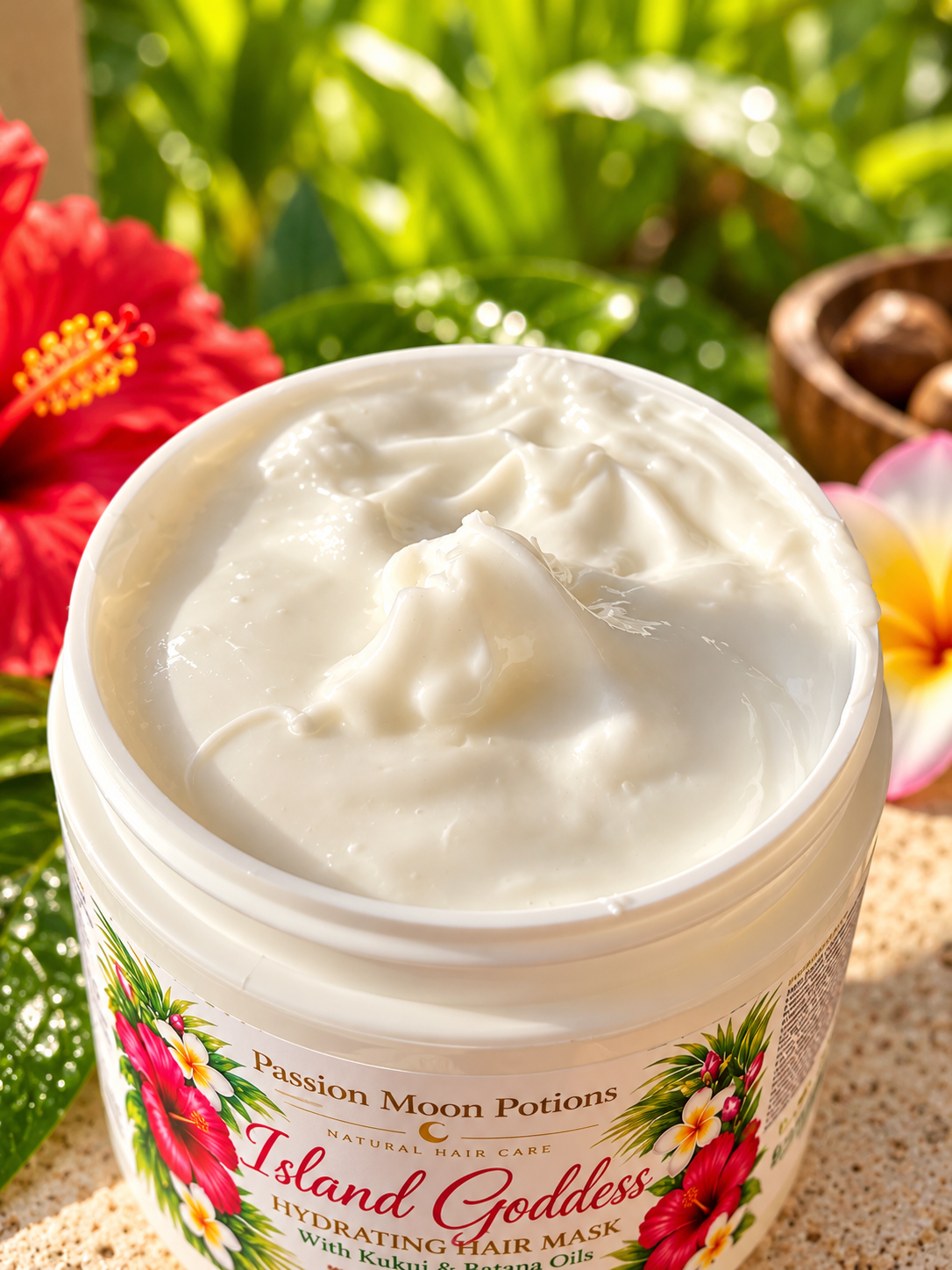 Island Goddess Hydrating Hair Mask | Kukui & Batana Oils | Fragrance-Free