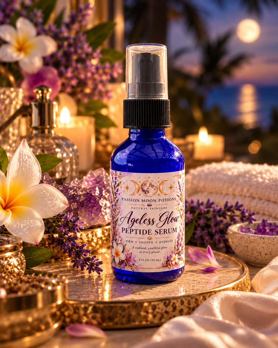 Ageless Glow Peptide Firming Serum with Hyaluronic Acid