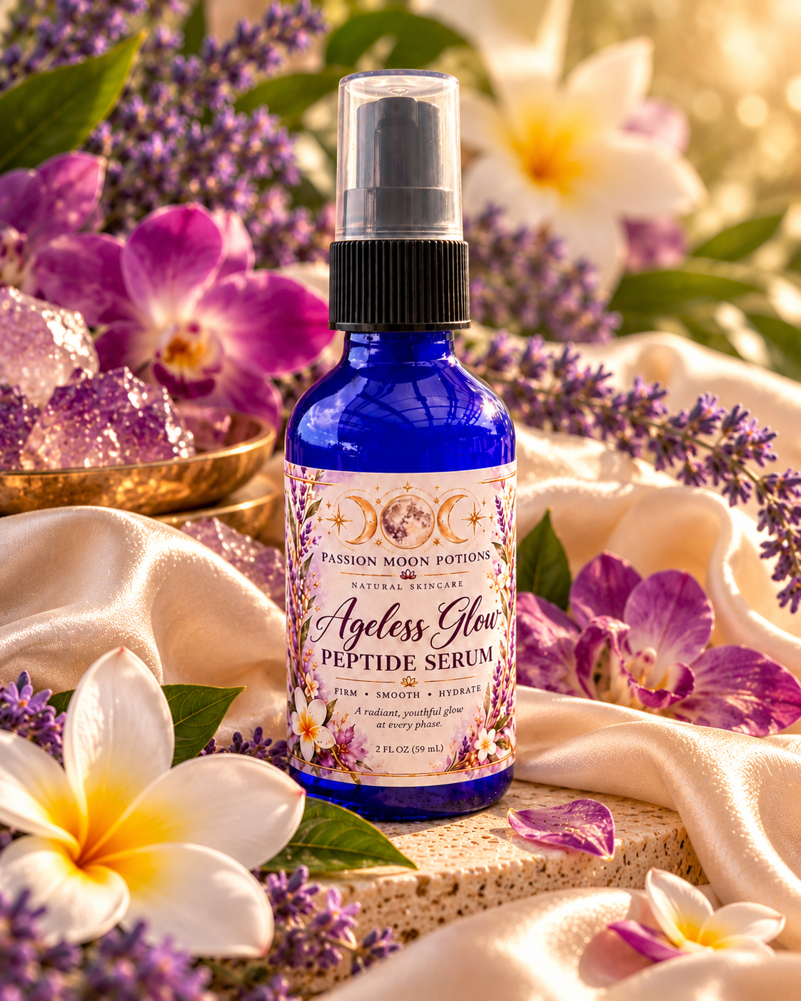 Ageless Glow Peptide Firming Serum with Hyaluronic Acid