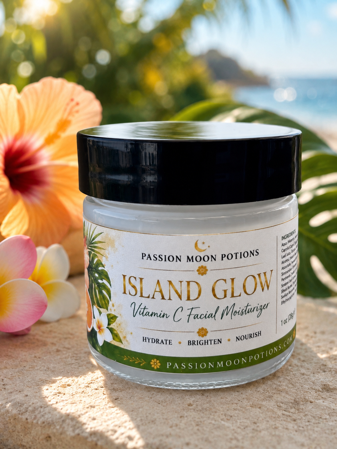 Island Glow Vitamin C Facial Moisturizer – Hydrating & Brightening Face Cream