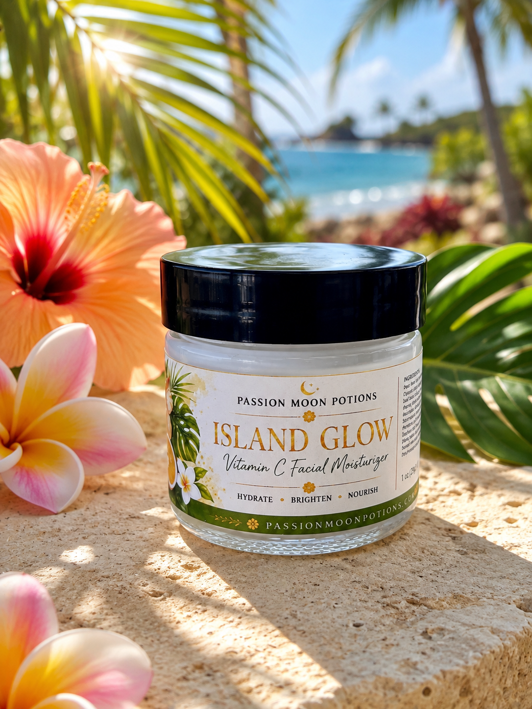 Island Glow Vitamin C Facial Moisturizer – Hydrating & Brightening Face Cream