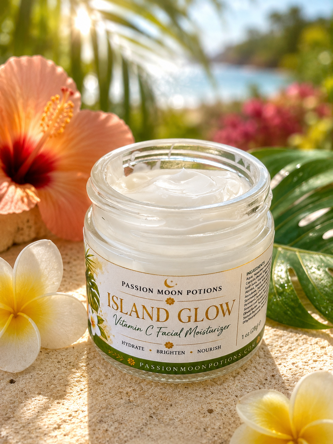 Island Glow Vitamin C Facial Moisturizer – Hydrating & Brightening Face Cream