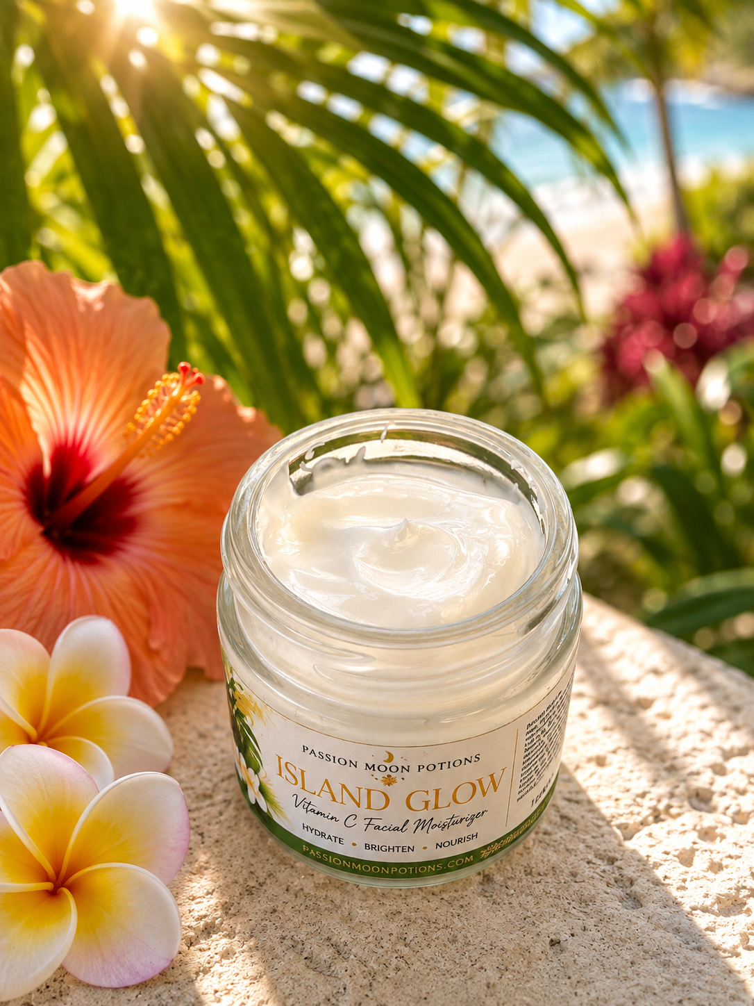 Island Glow Vitamin C Facial Moisturizer – Hydrating & Brightening Face Cream