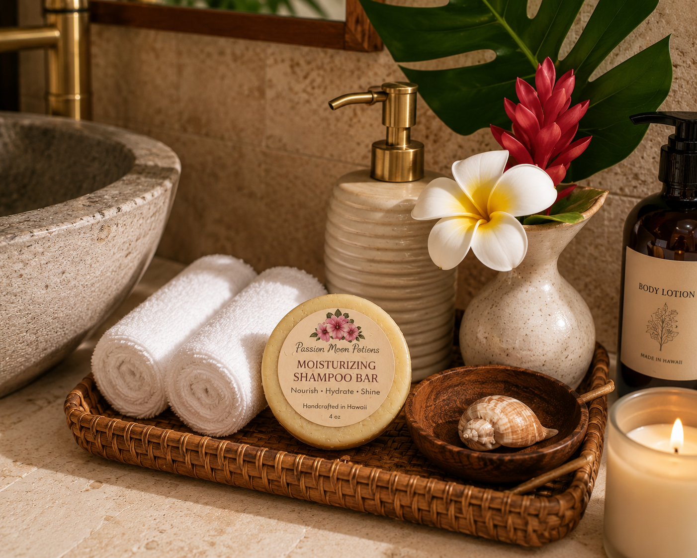 Moisturizing Shampoo Bars – Sulfate-Free Solid Shampoo for Dry, Damaged & Color-Treated Hair