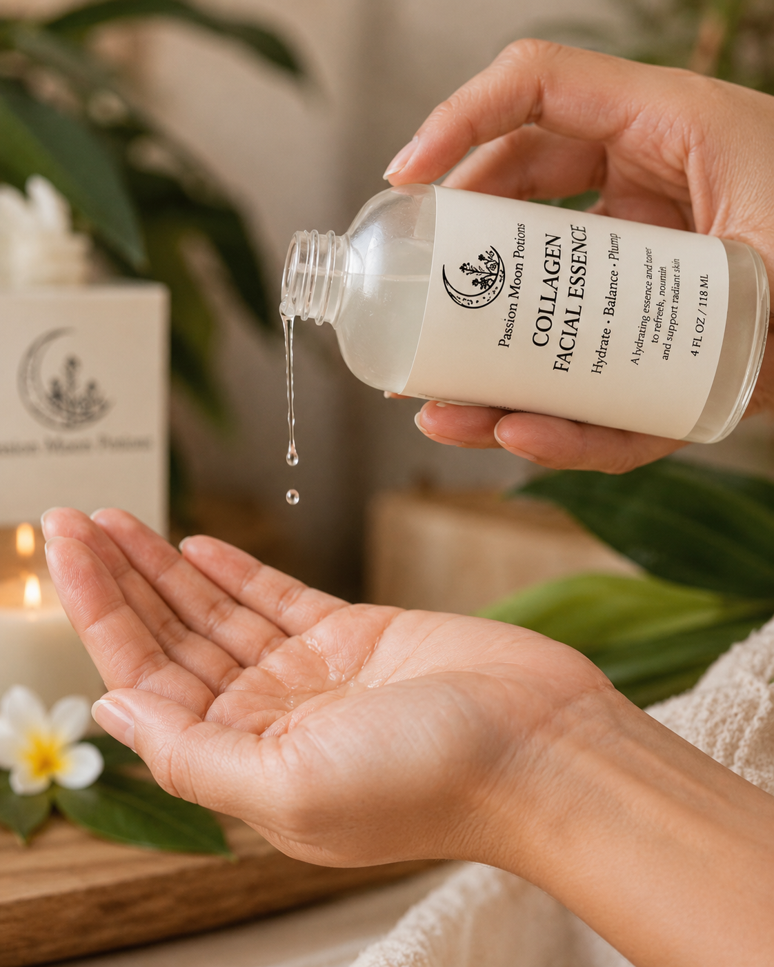 Collagen Facial Essence | Hydrating Facial Essence & Toner for Dry, Mature Skin