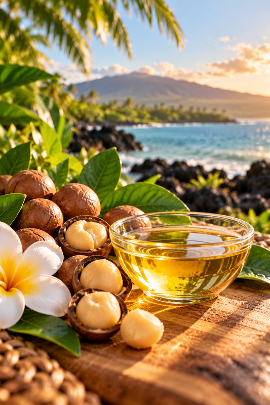 Macadamia Nut Oil — Lightweight Botanical Oil for Skin & Hair | Passion Moon Potions