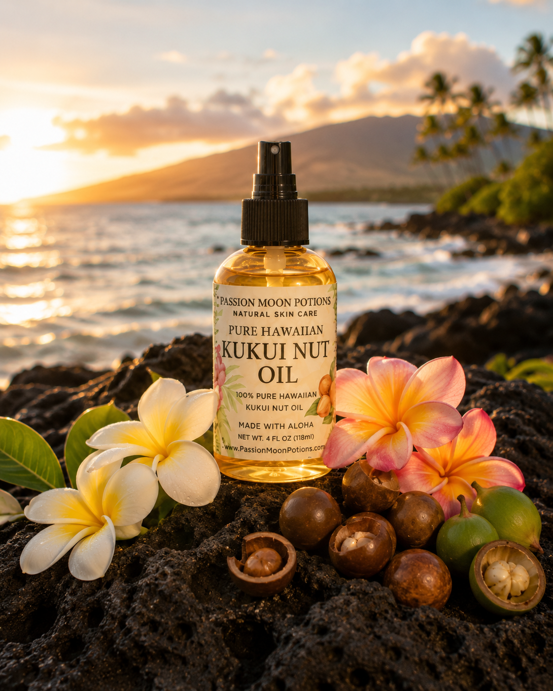 Hawaiian Kukui Nut Oil – Lightweight Hydration for Glowing Skin