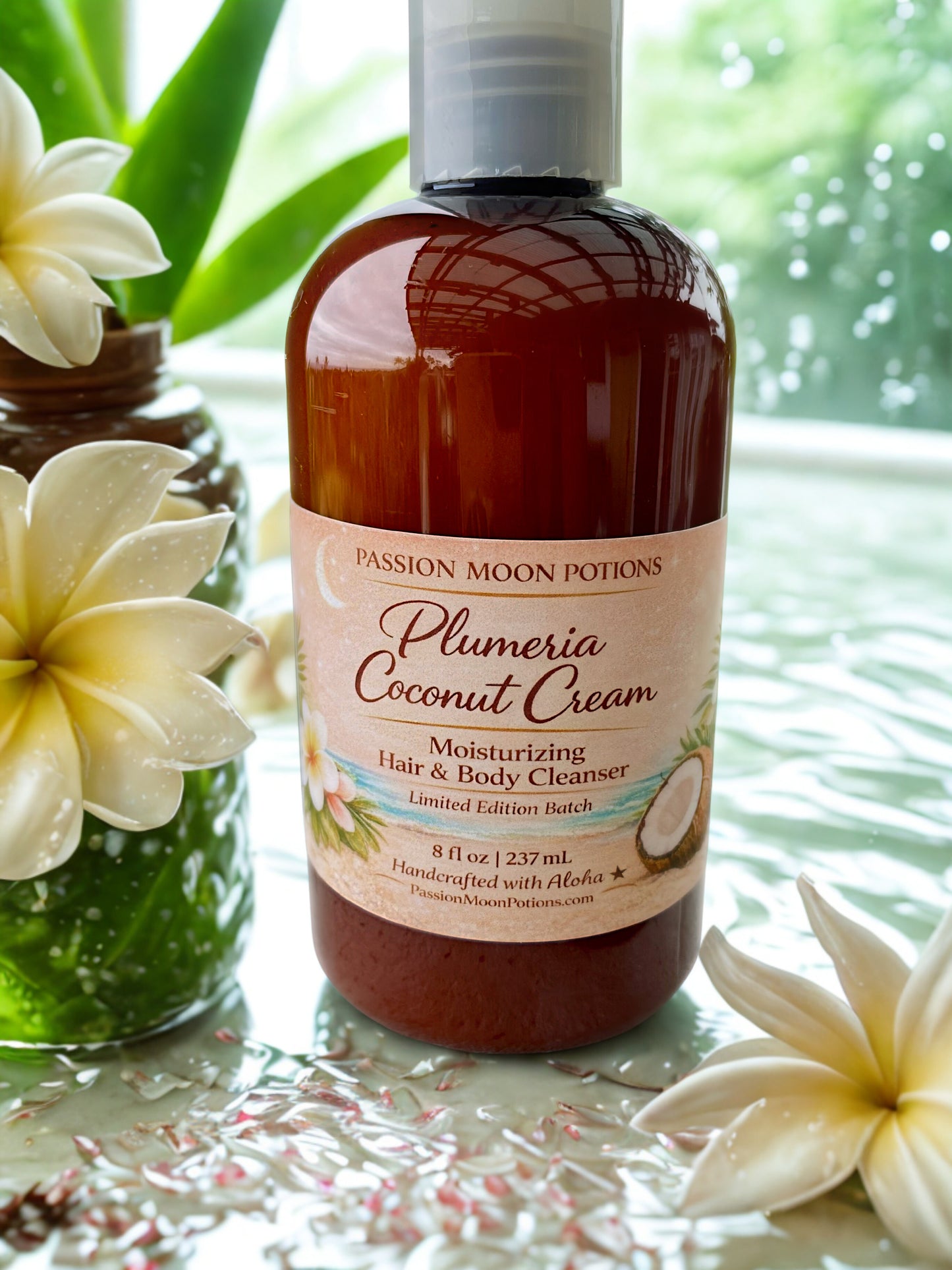Plumeria Coconut Cream – Moisturizing Hair & Body Cleanser (Limited Edition)
