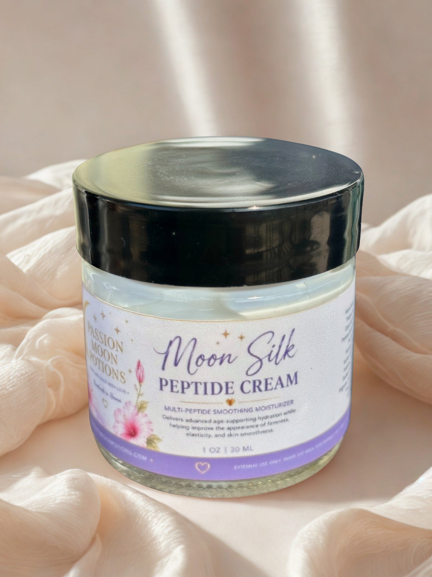 Moon Silk Peptide Cream – Multi-Peptide Smoothing Moisturizer