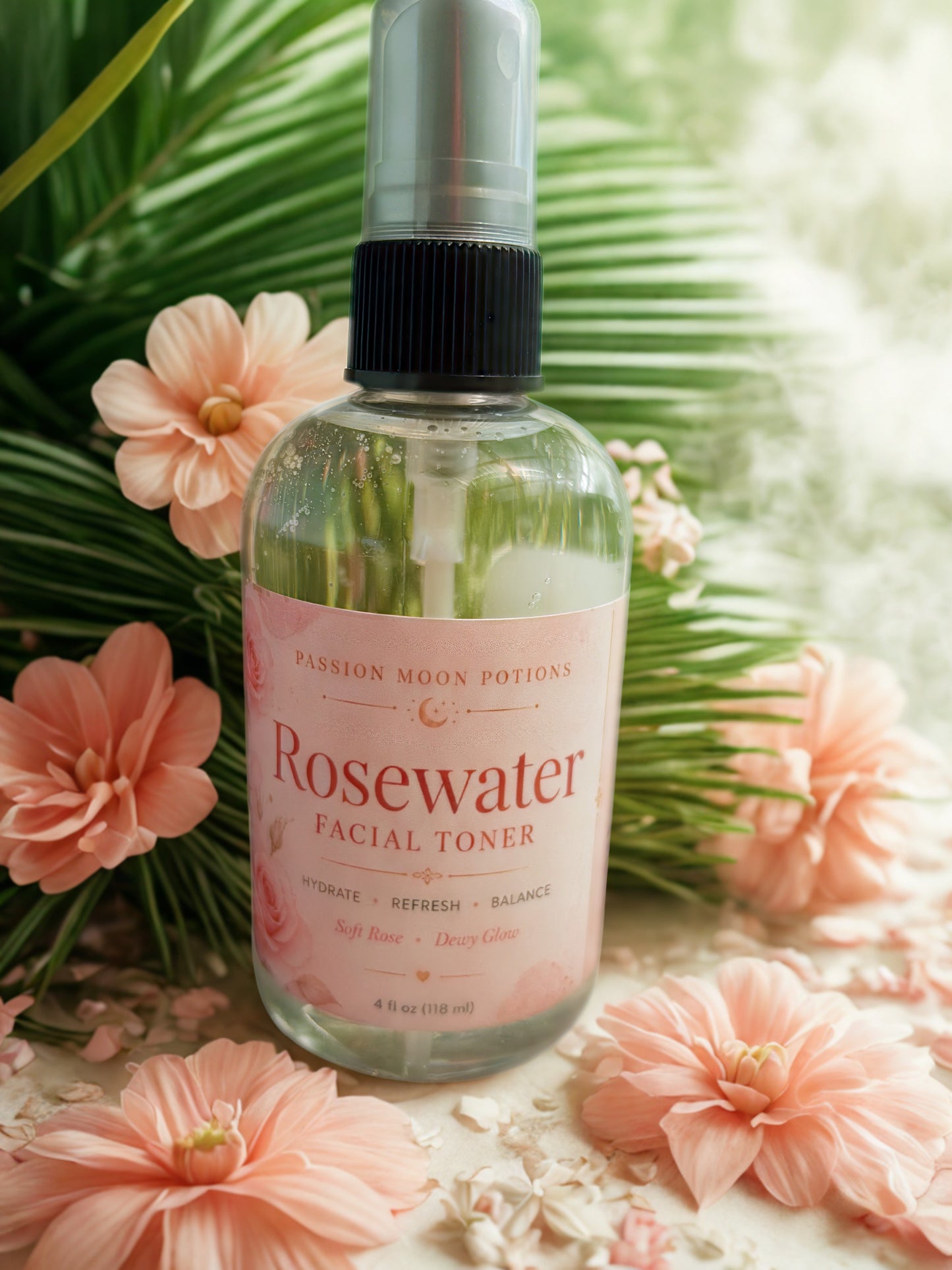 Rosewater Facial Toner – Hydrating + Balancing Glow Mist (Limited Edition)