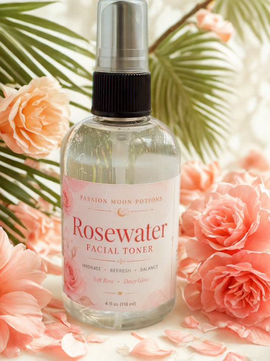Rosewater Facial Toner – Hydrating + Balancing Glow Mist (Limited Edition)