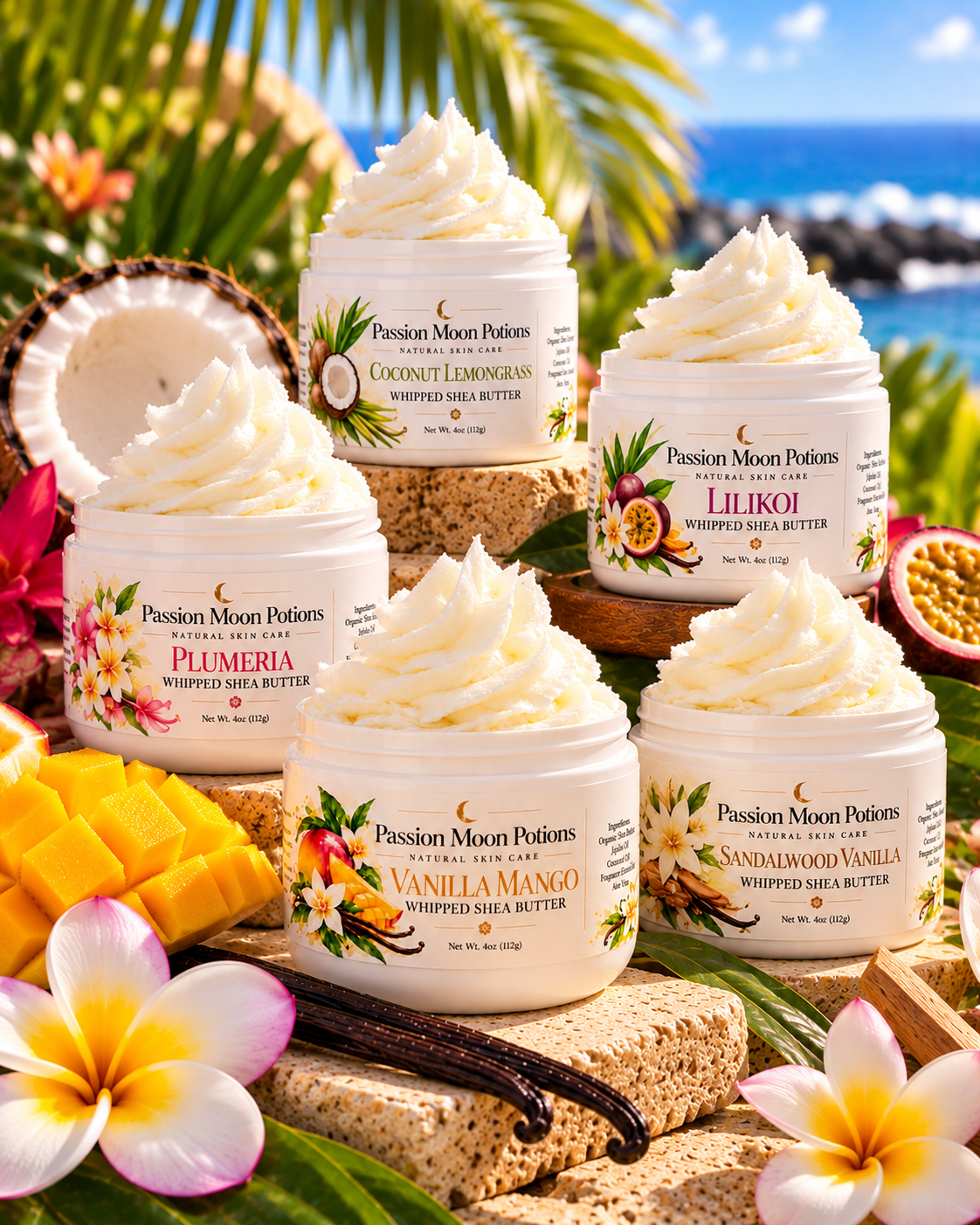 Whipped Shea Butter – Deep Hydration Moisturizer for Dry Skin | Natural Body Butter Made in Hawai‘i