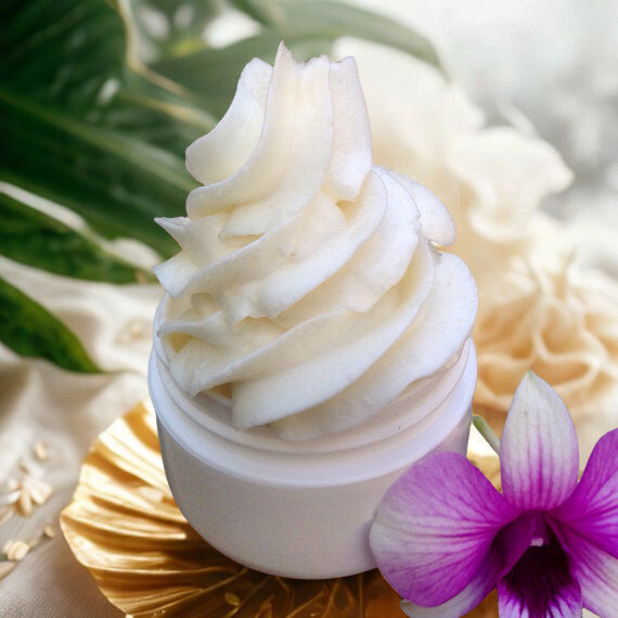 Hawaiian whipped shea butter natural moisturizer for dry skin