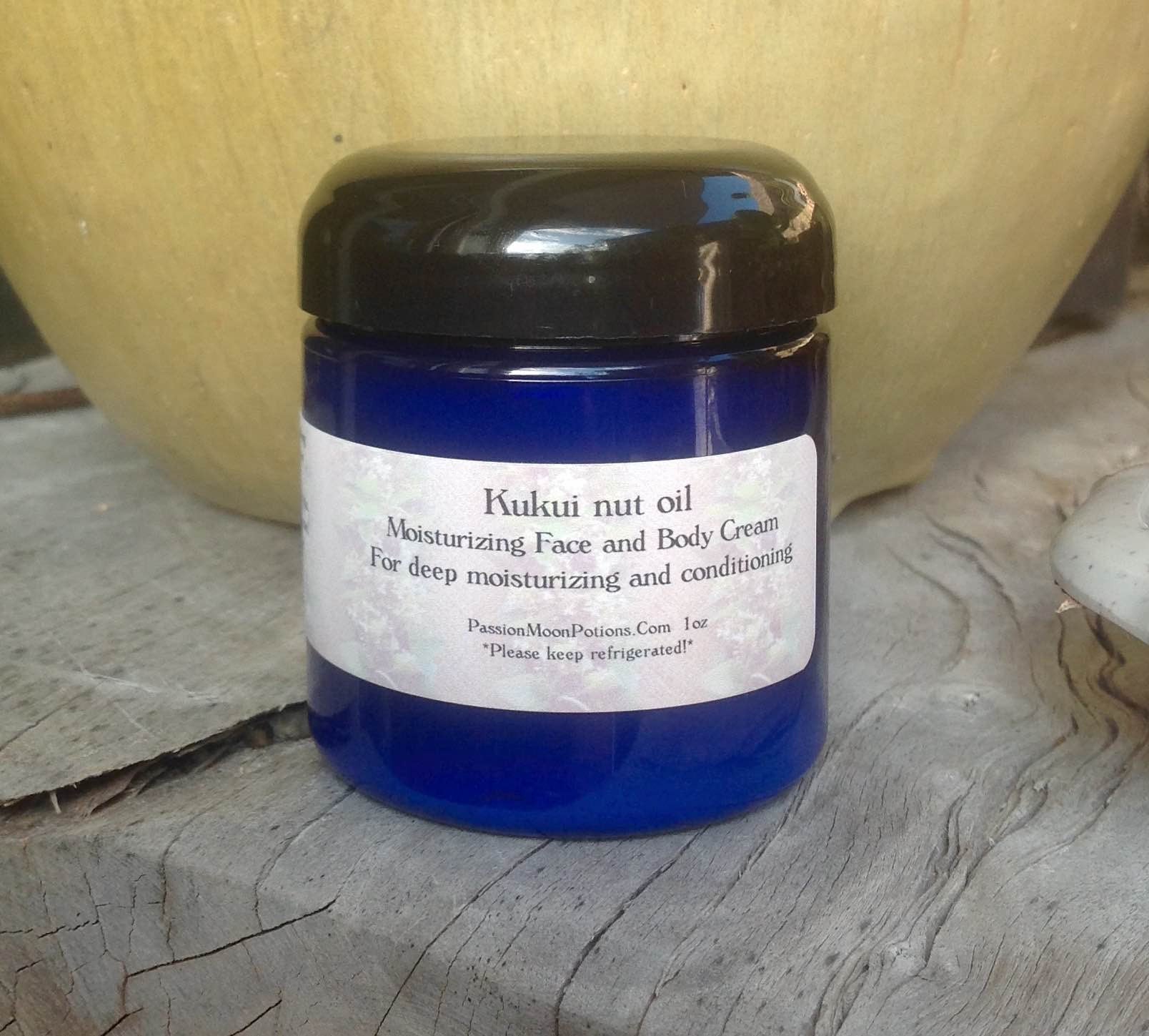 Kukui Nut Oil Moisturizing Face and Body Cream - Passion Moon Potions - 2