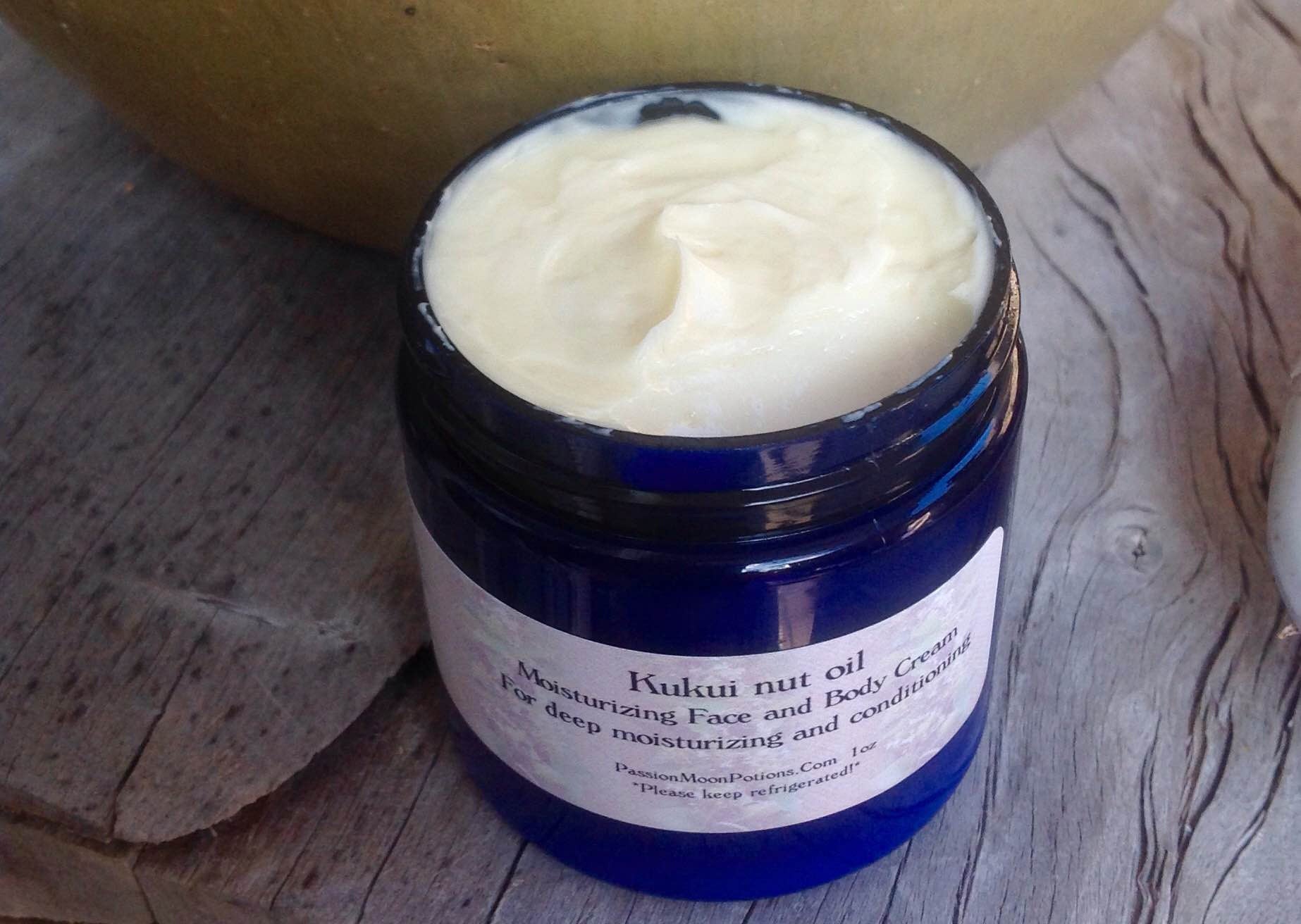 Kukui Nut Oil Moisturizing Face and Body Cream - Passion Moon Potions - 4