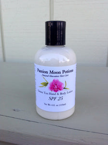 Green Tea Hand and Body Lotion SPF 25 - Passion Moon Potions